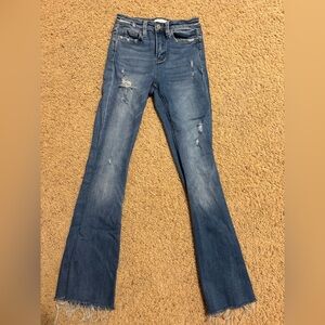 Vervet Women’s High-Rise Distressed Blue Bootcut Jeans